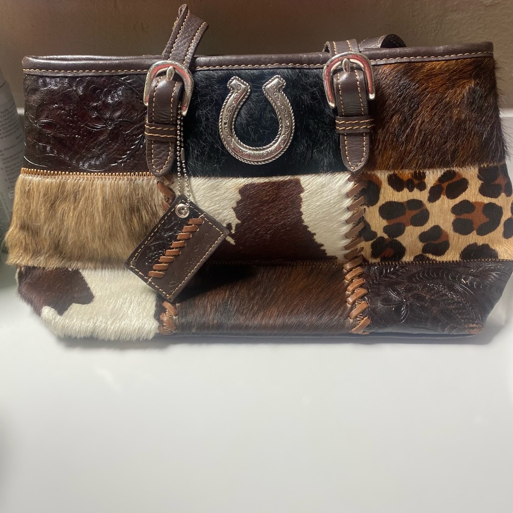 Patchwork Leather Tote Bag